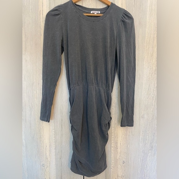 Anthropologie Sundry Ruched Long Sleeve Lightweight Mini NWOT - Picture 3 of 5